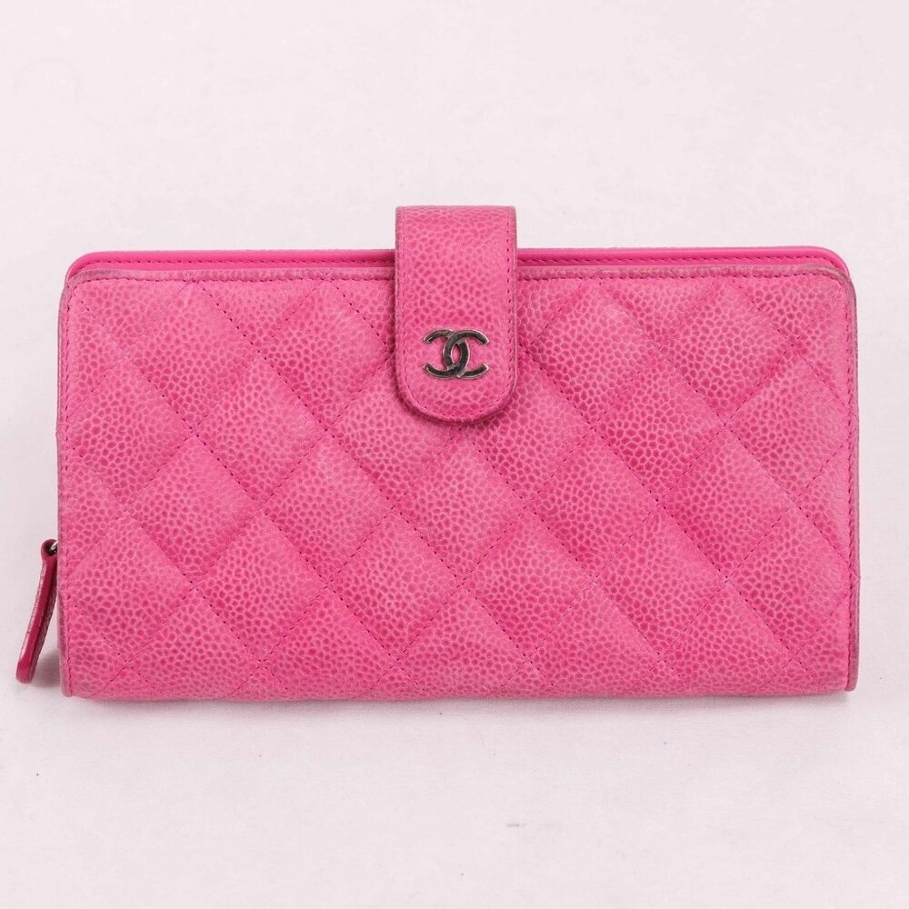 Authentic Chanel Matelasse Pink Caviar Wallet - Picture 3 of 16
